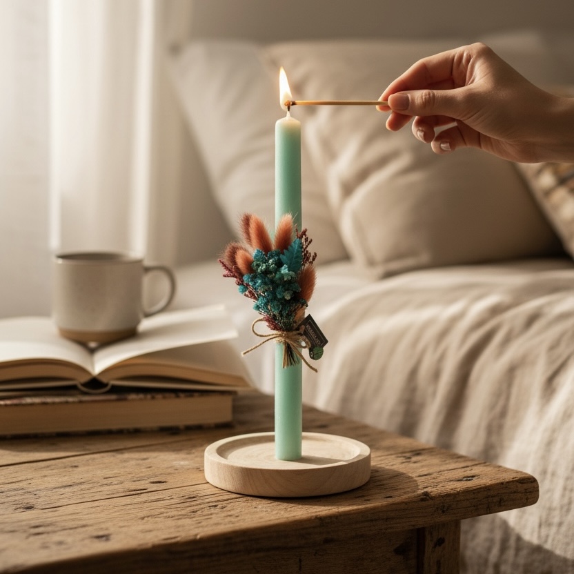 Λαμπάδα σε Τιρκουάζ - Aegean Breeze